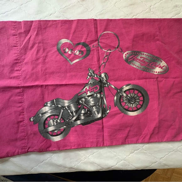 Other - Pink Harley Davidson Pillow Case